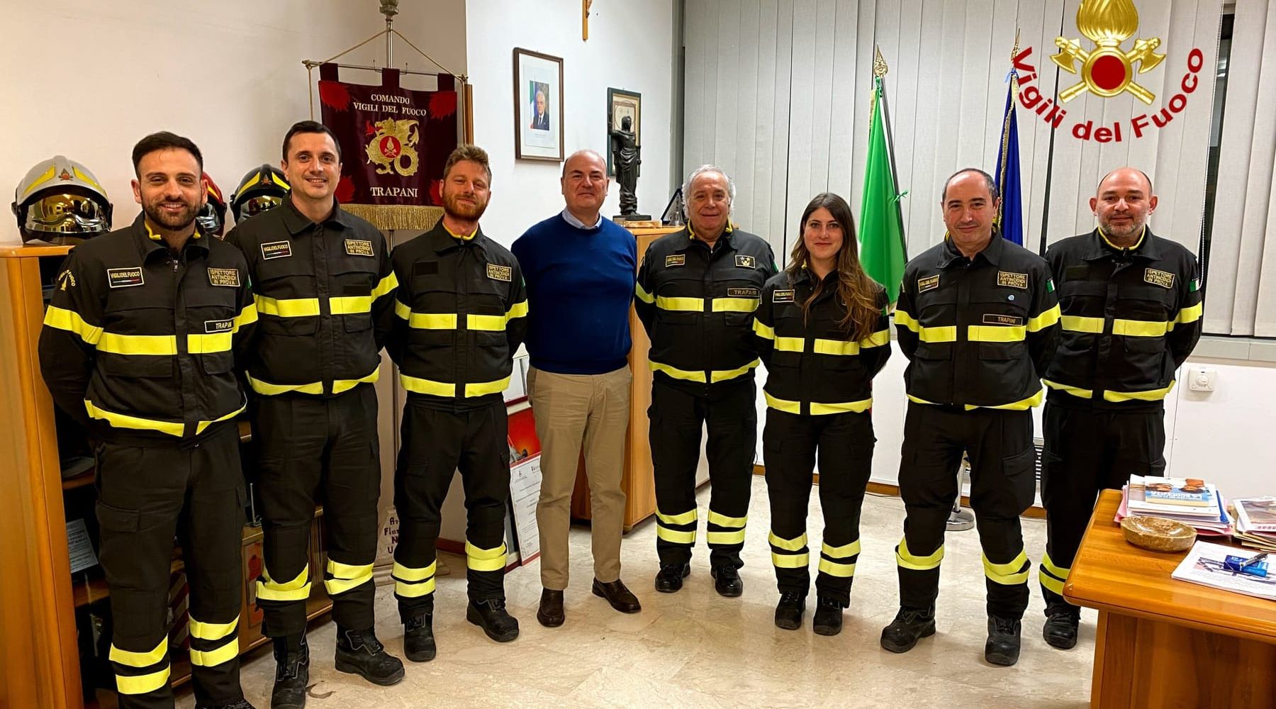 Ispettori antincendio dei Vigili del Fuoco di Trapani, conclusione tirocinio. A Roma, il giuramento