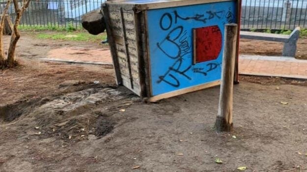 Distrutto parco giochi del "SS. Salvatore" a Partinico. "I vandali devono essere puniti"