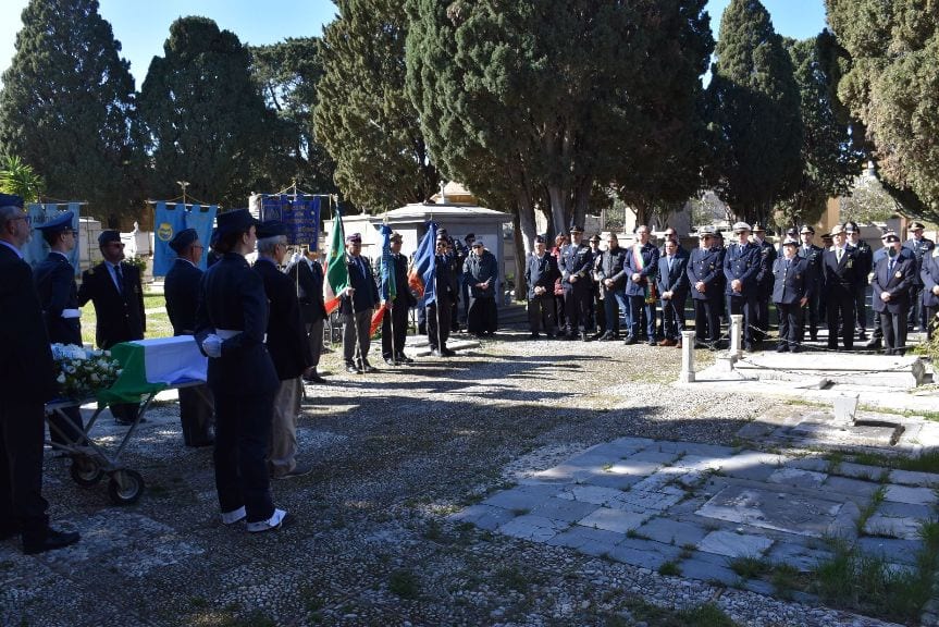 Traslazione resti sottufficiale Tumbarello, cerimonia al cimitero di Marsala