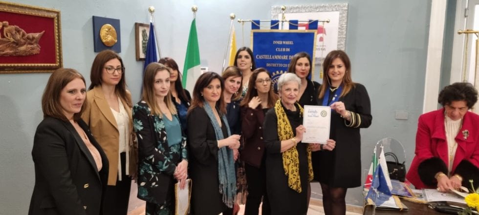 Club "Ineer Wheel" a Castellammare, consegnata la "carta di appartenenza"