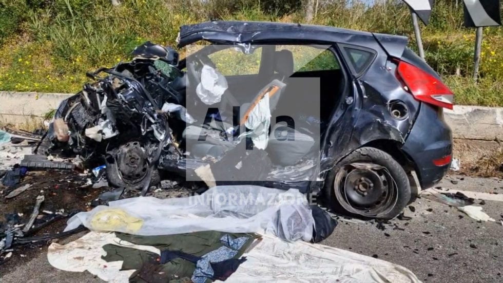 Scontro frontale, muore giovane alcamese di 34 anni. Rottami per 170 metri