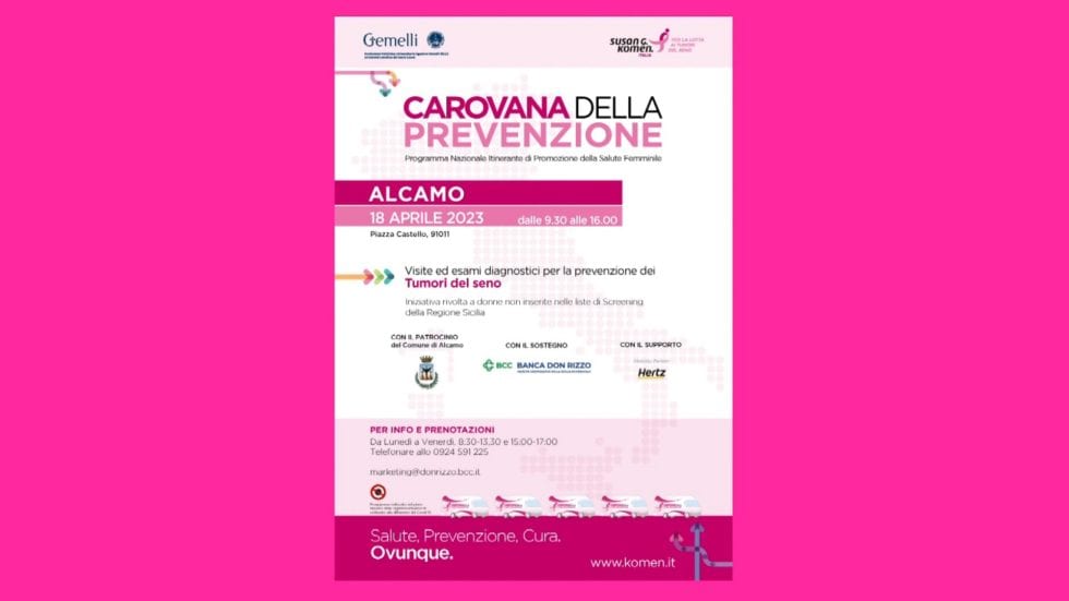 "Carovana della Prevenzione" ad Alcamo, esami diagnostici per il tumore al seno