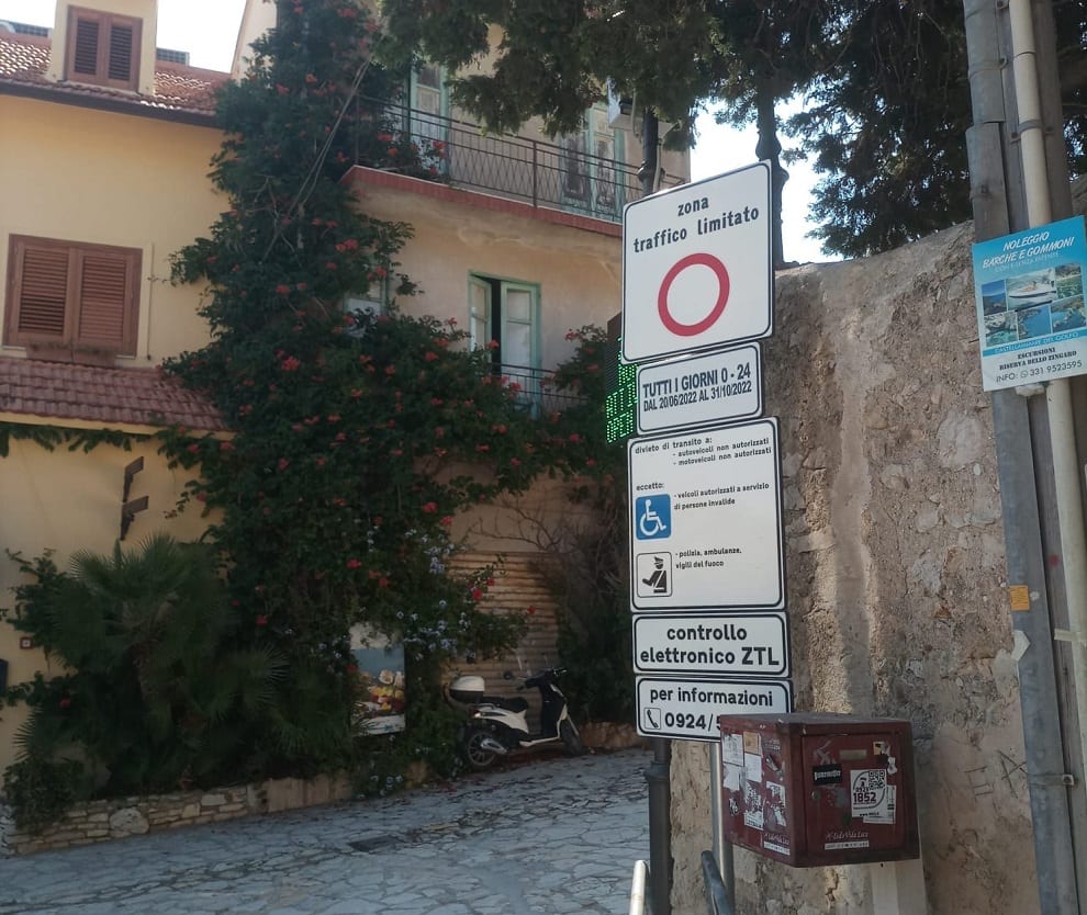 ZTL a Scopello, parte controllo elettronico fino al 15 ottobre