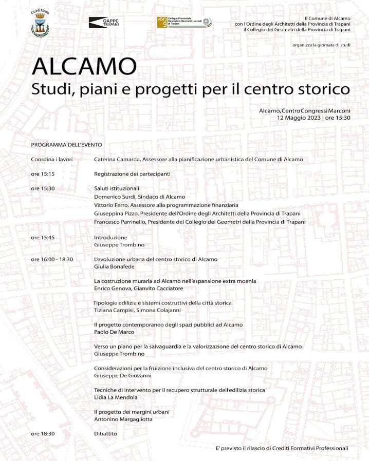 "Studi, piani e progetti per il centro storico", incontro al Marconi di Alcamo