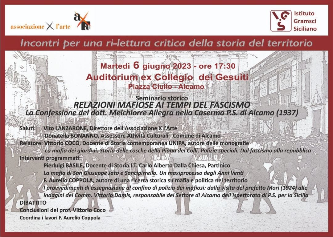 "Relazioni mafiose ai tempi del fascismo", nuovi documenti nel seminario di oggi ad Alcamo