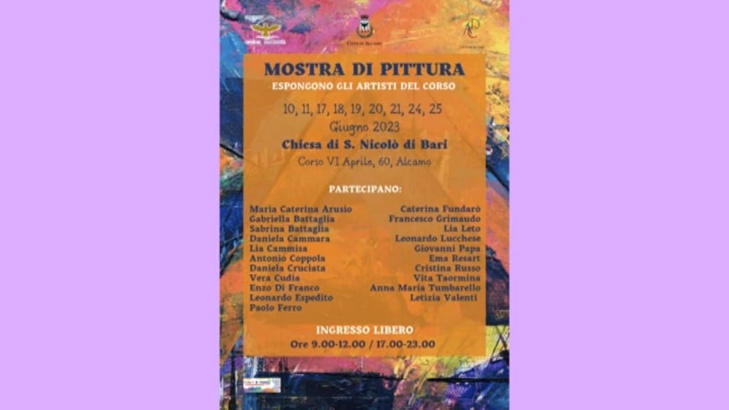 'Artisti del Corso', nuova esposizione ad Alcamo. Venti quadri in mostra