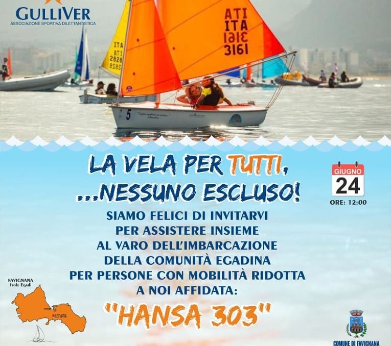 "Una vela per tutti", nelle isole Egadi un'imbarcazione inclusiva