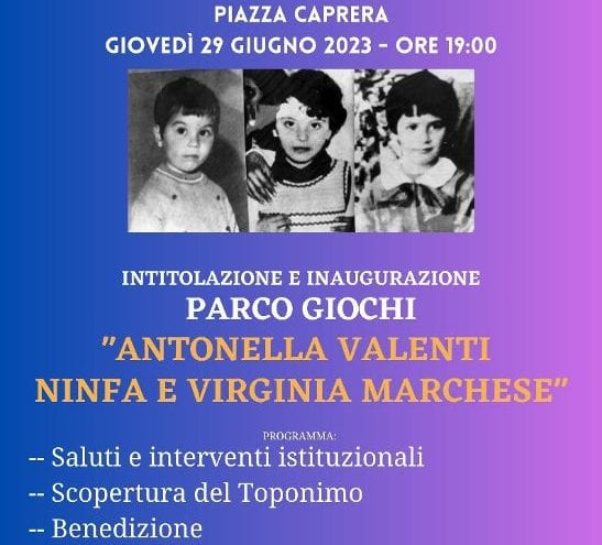 Uno spazio verde dedicato, dopo oltre 50 anni il ricordo delle vittime del "mostro di Marsala"