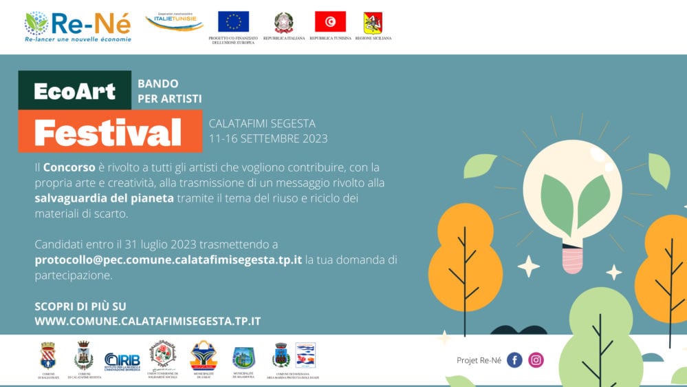 EcoArt Festival di Calatafimi, il comune indice bando per artisti