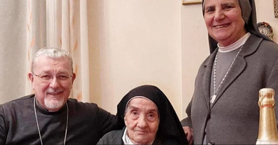 Morta suor Giacinta Vita muore a 105 anni, la più longeva del trapanese