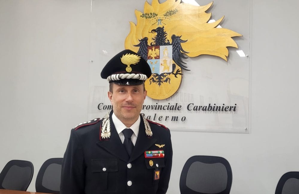 Carabinieri, Boracchia nuovo comandante reparto operativo del comando provinciale di Palermo