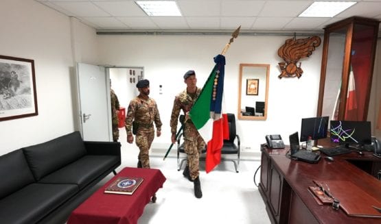 Bandiera di Guerra del 6° reggimento Bersaglieri di Trapani in Bulgaria