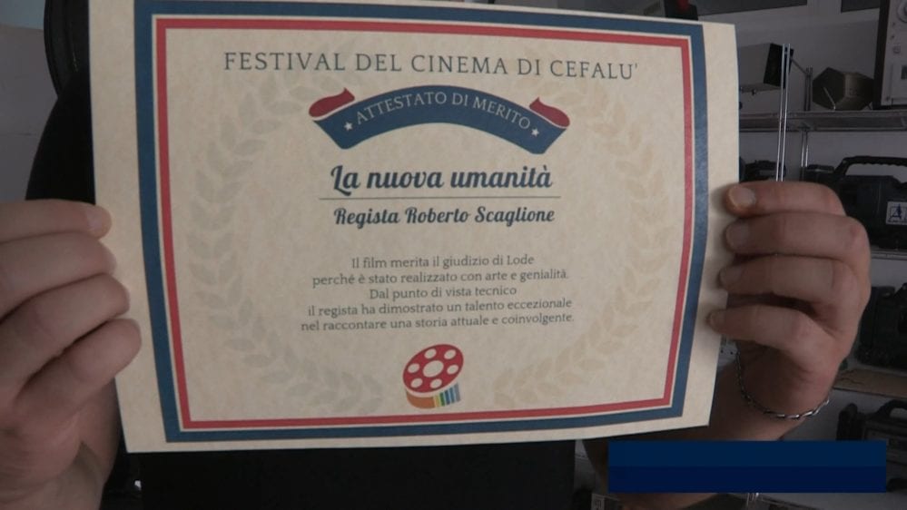 Attestato di merito per l'alcamese Scaglione al festival del cinema di Cefalù (INTERVISTA)