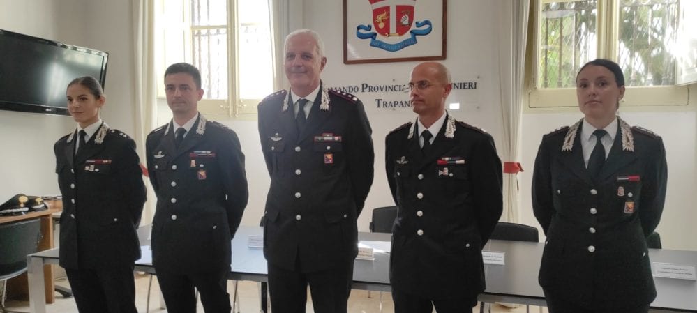 Presentati a Trapani i nuovi ufficiali dei carabinieri, ad Alcamo nominata comandante Chiara Petrone