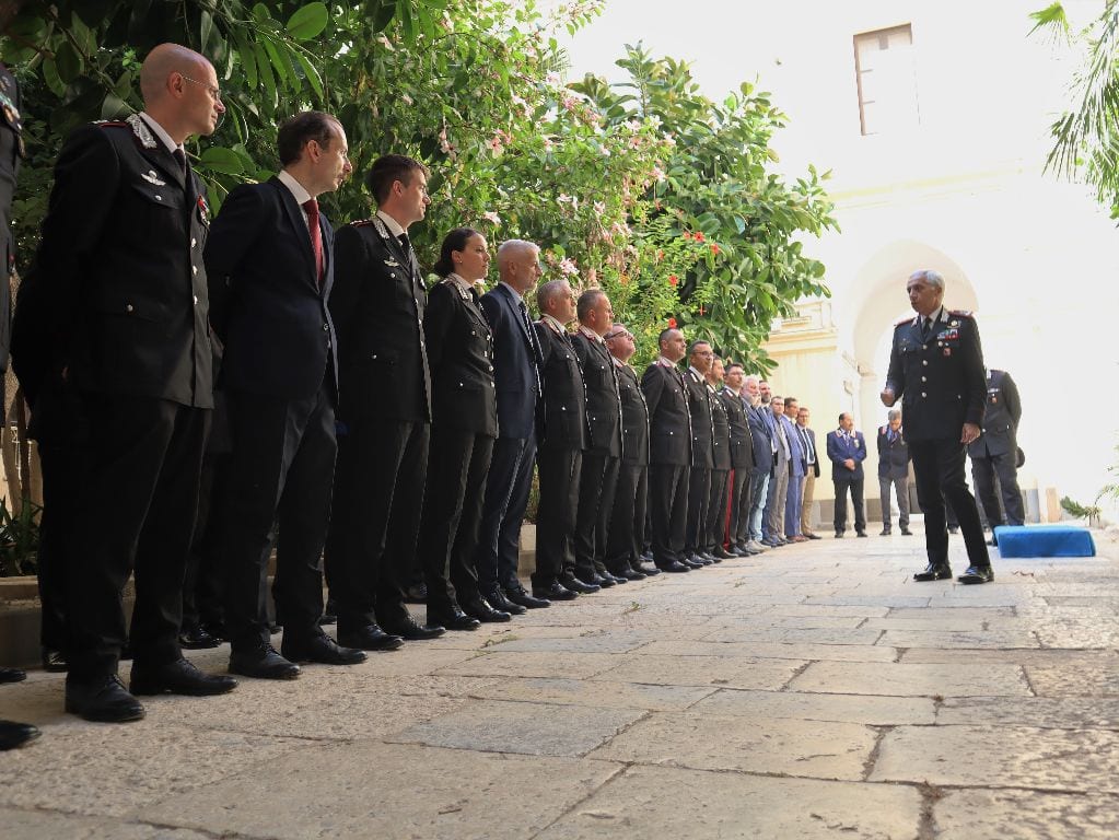 Trapani, visita istituzionale di Giuseppe Spina, neo comandante carabinieri Sicilia