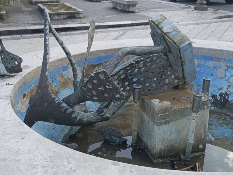 Extracomunitario vandalizza fontana a Castelvetrano