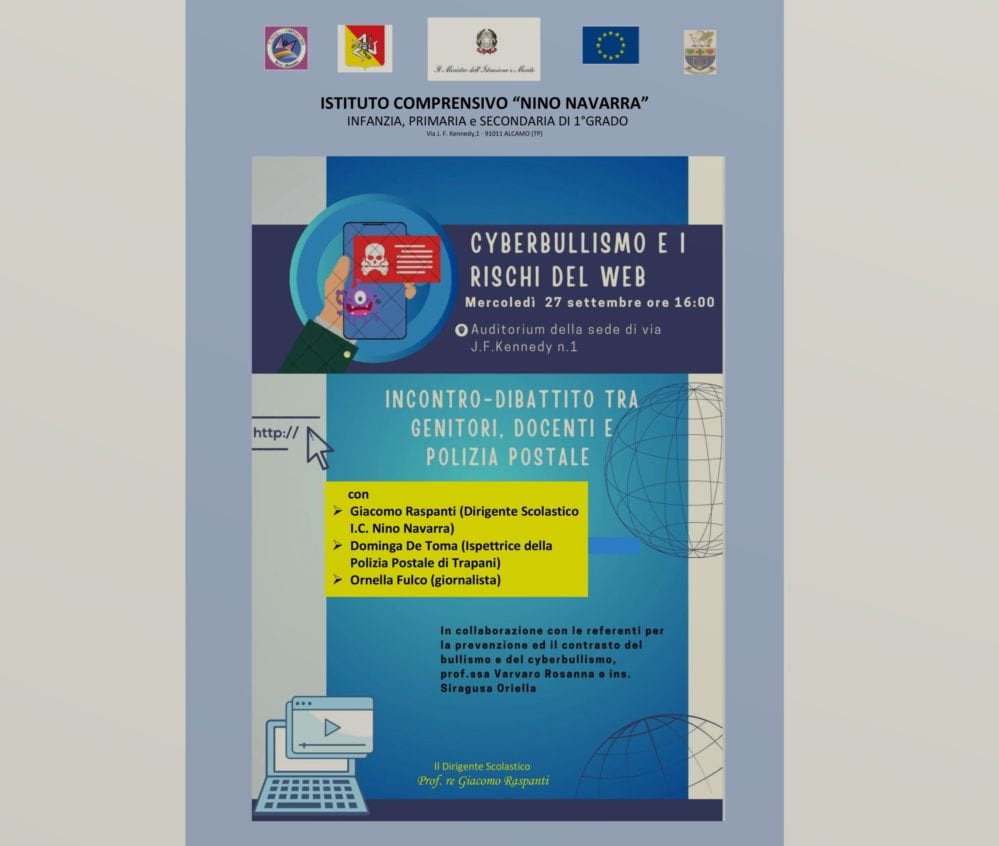 “Cyberbullismo e i rischi del web”. Incontro al "N. Navarra" di Alcamo