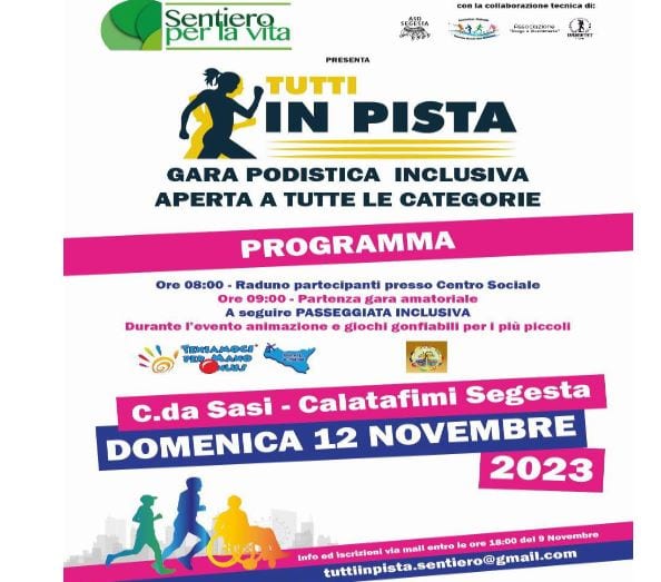 A Calatafimi Segesta "tutti in pista", la manifestazione all'insegna dell'inclusività