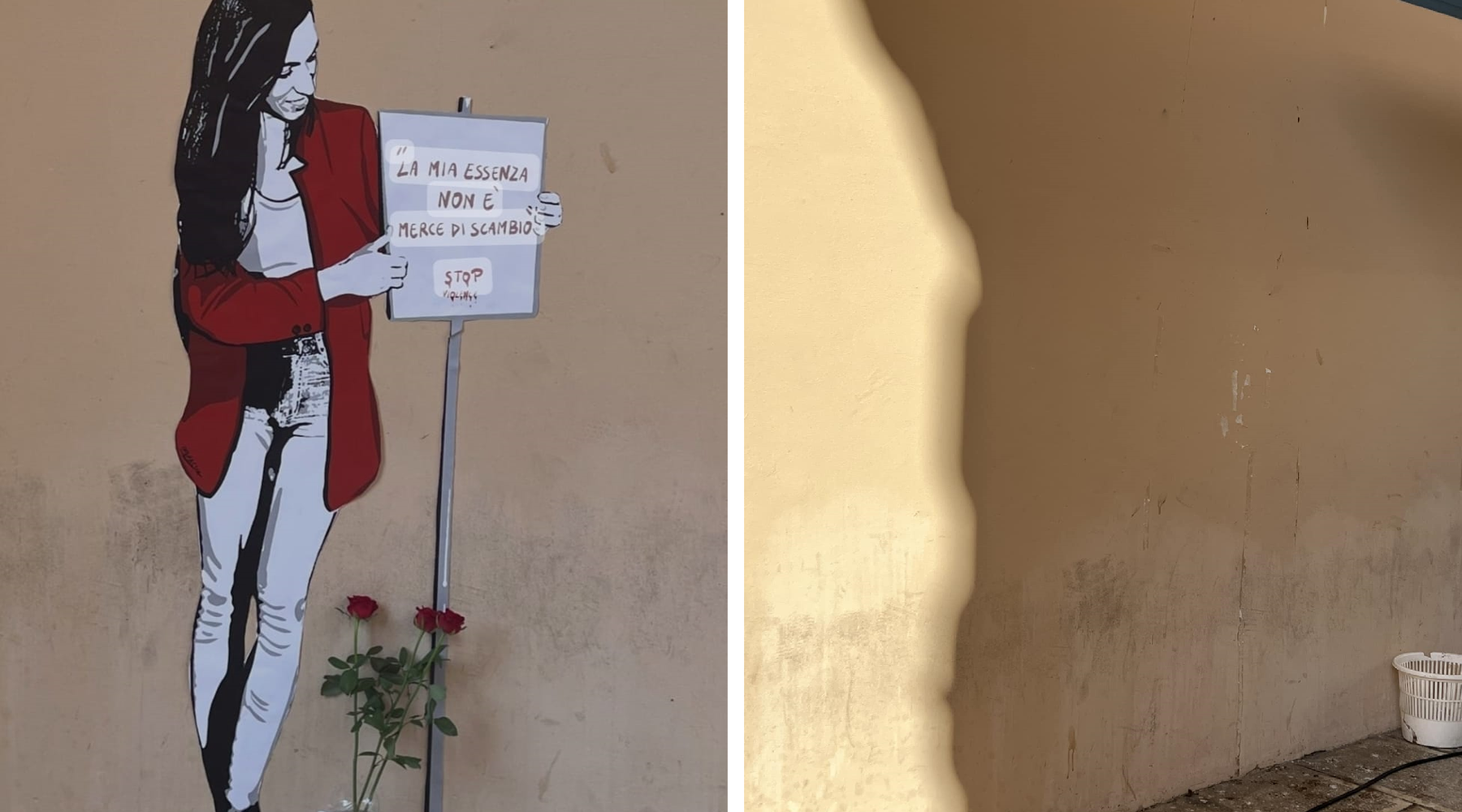 Il murale a Marisa Leo non c'è più, Amministrazione di Marsala chiede nuova realizzazione a Palazzo Fici